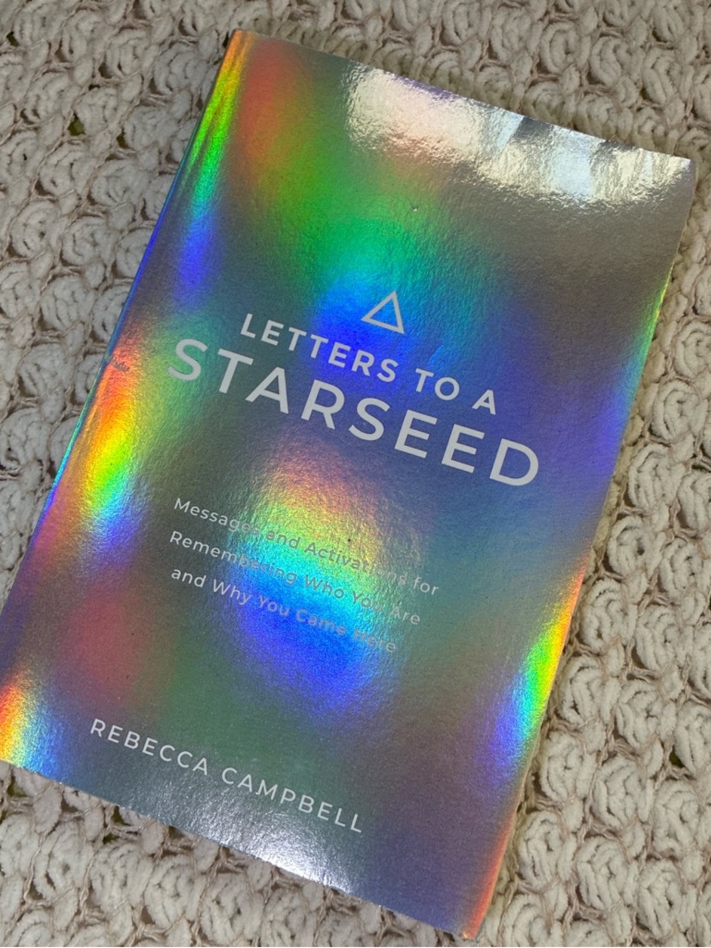 Barnes & Noble Holographic Rainbow 'Letters to a Starseed' Coffee Table Book